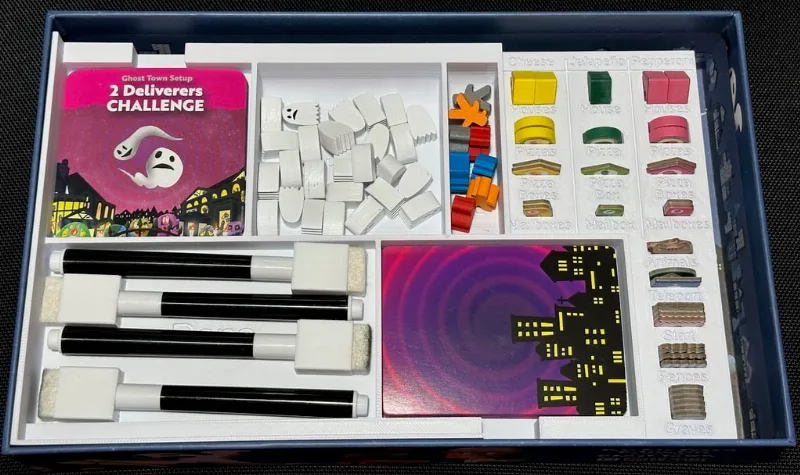 Psychic Pizza Deliverers go to the Ghost Town game insert